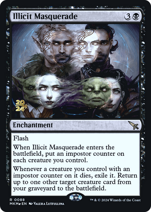 Illicit Masquerade (PRE-088) [Murders at Karlov Manor Promos] Foil MTG Single Wizards of the Coast