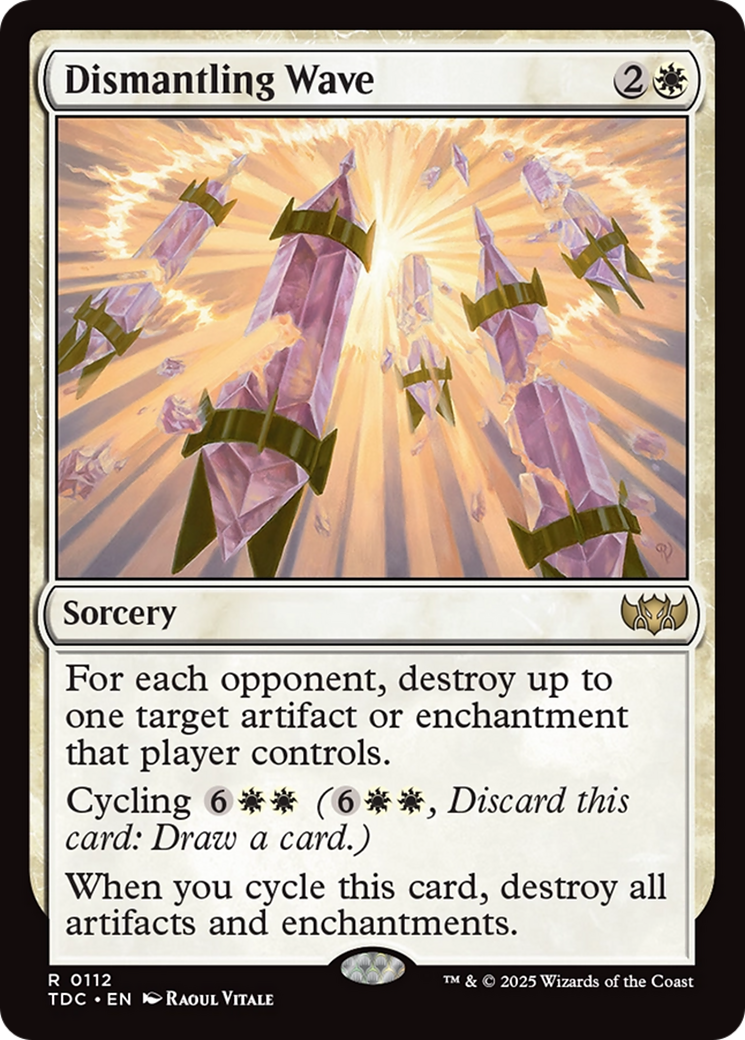 Dismantling Wave (TDC-112) [Commander: Tarkir: Dragonstorm] MTG Single Wizards of the Coast