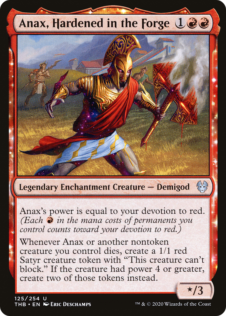Anax, Hardened in the Forge (THB-125) [Theros Beyond Death] Foil MTG Single Wizards of the Coast