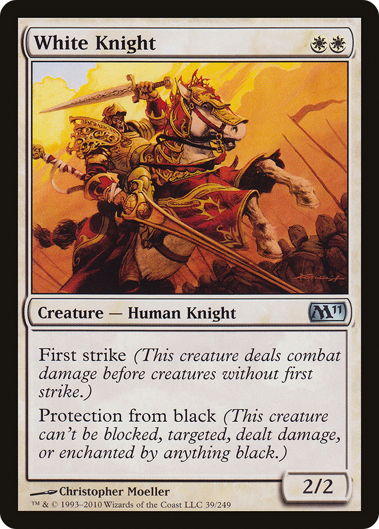 White Knight (M11-039) [Magic 2011] Foil MTG Single Wizards of the Coast