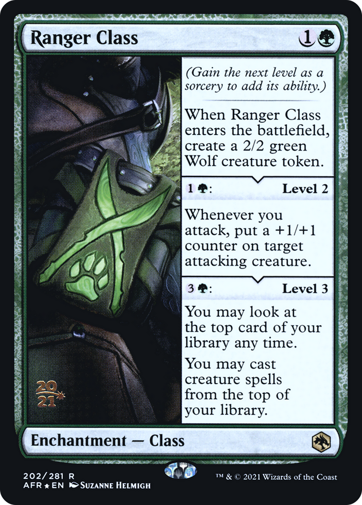 Ranger Class (PRE-202) [Adventures in the Forgotten Realms Promos] Foil MTG Single Wizards of the Coast