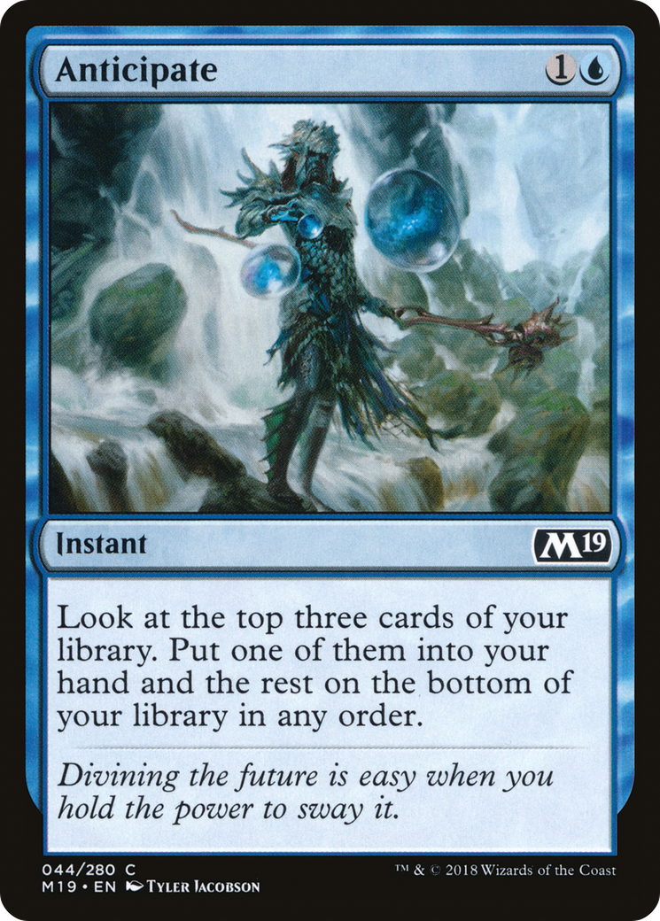 Anticipate (M19-044) [Core Set 2019] Foil MTG Single Wizards of the Coast