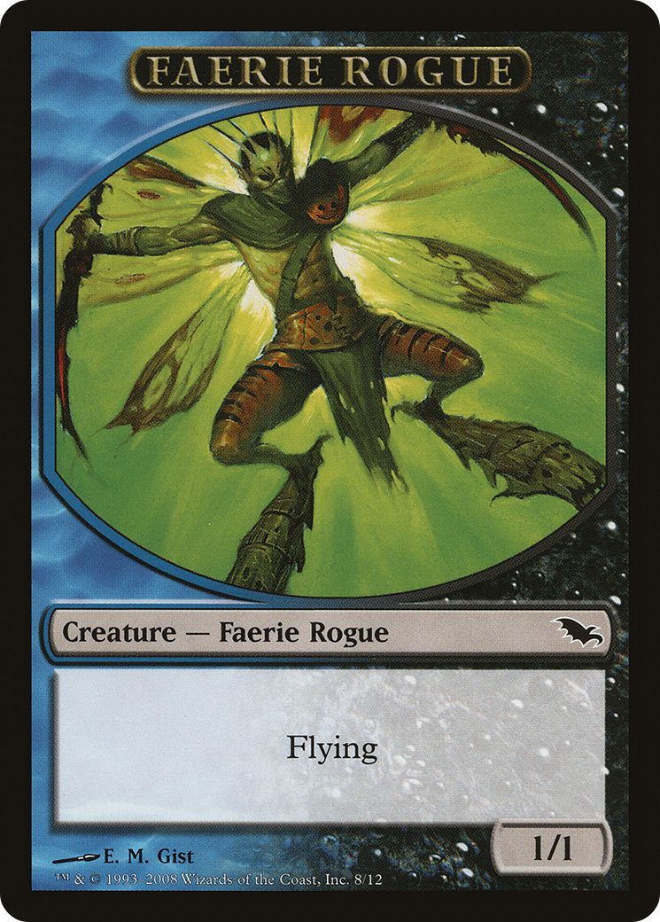 Faerie Rogue Token [Shadowmoor Tokens] MTG Single Magic: The Gathering