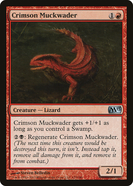 Crimson Muckwader (M13-127) [Magic 2013] MTG Single Wizards of the Coast
