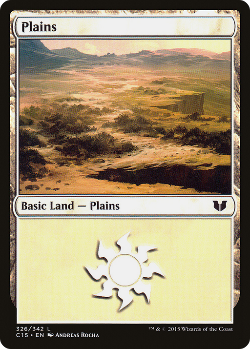 Plains (C15-326) [Commander 2015] MTG Single Wizards of the Coast
