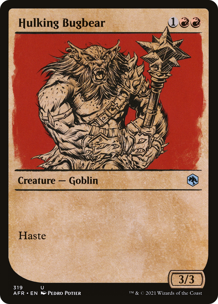 Hulking Bugbear (AFR-319) [Adventures in the Forgotten Realms] (Showcase) MTG Single Wizards of the Coast