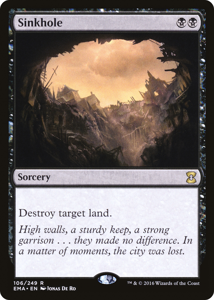 Sinkhole (EMA-106) [Eternal Masters] MTG Single Wizards of the Coast