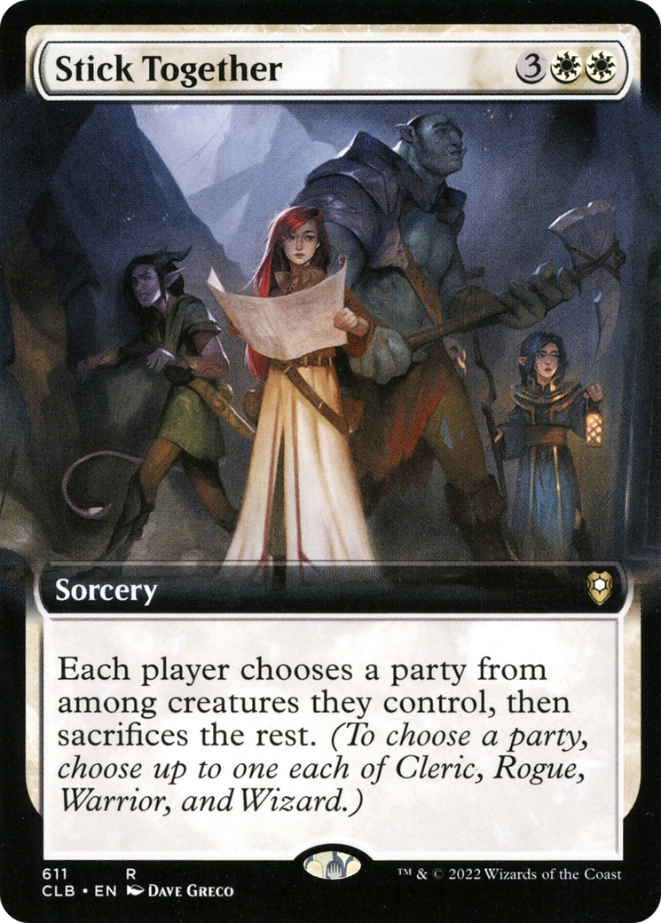 Stick Together (CLB-611) [Commander Legends: Battle for Baldur's Gate] (Extended Art) MTG Single Wizards of the Coast