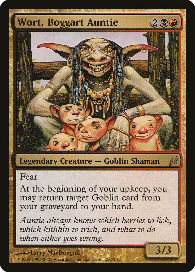 Wort, Boggart Auntie (LRW-252) [Lorwyn] Foil MTG Single Wizards of the Coast