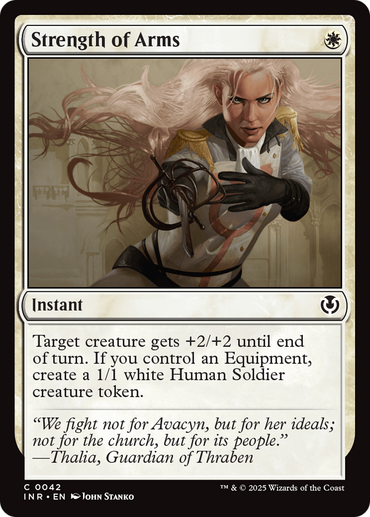 Strength of Arms (INR-042) [Innistrad Remastered] MTG Single Wizards of the Coast