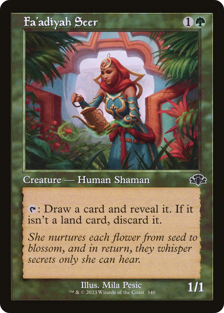 Fa'adiyah Seer (DMR-340) [Dominaria Remastered] Foil MTG Single Wizards of the Coast
