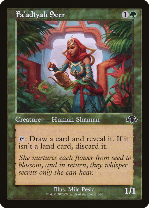 Fa'adiyah Seer (DMR-340) [Dominaria Remastered] Foil MTG Single Wizards of the Coast