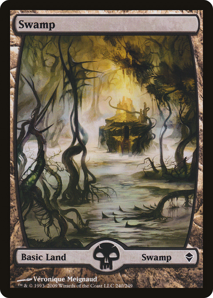 Swamp (240) - Full Art (ZEN-240) [Zendikar] MTG Single Wizards of the Coast