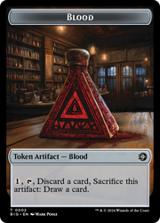 Treasure // Blood Double-Sided Token [Tokens] Outlaws of Thunder Junction Tokens MTG Single Magic: The Gathering