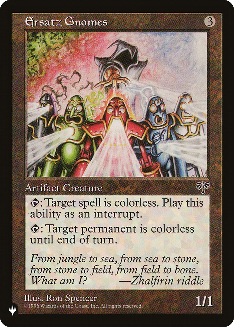 Ersatz Gnomes (LIST-MIR-301) [Mystery Booster] The List MTG Single Wizards of the Coast