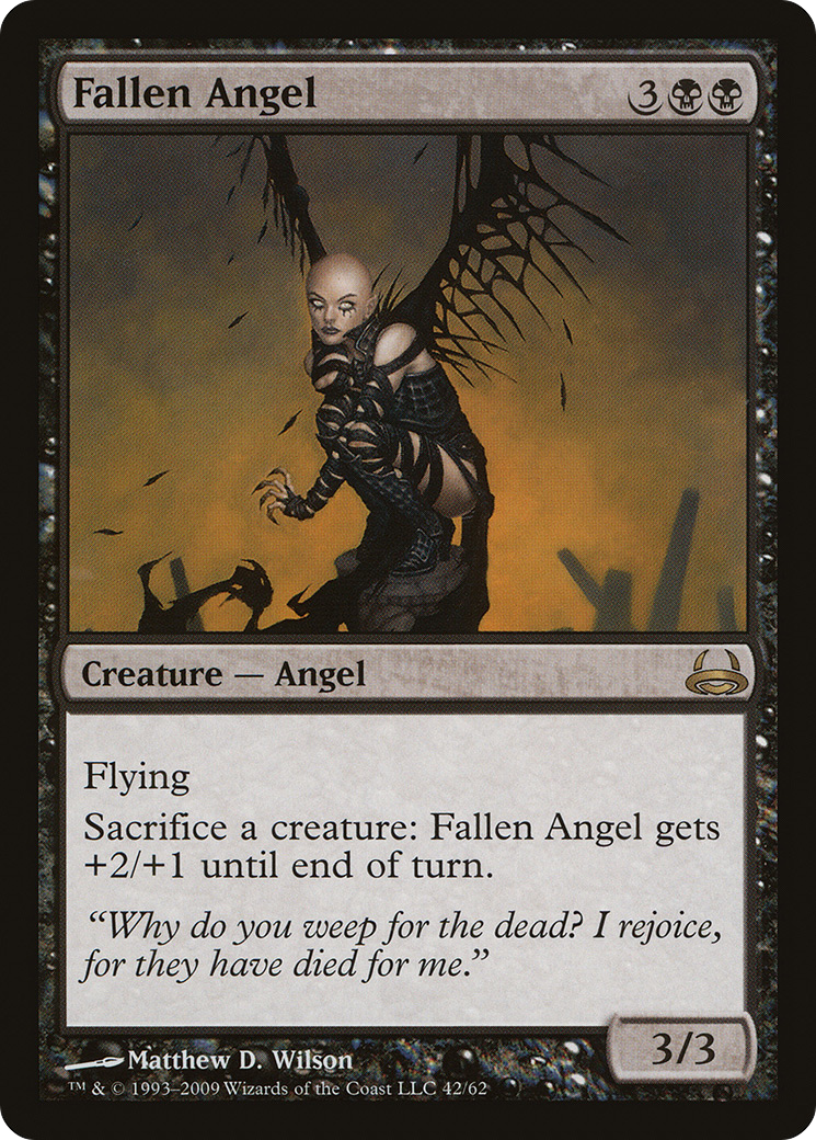 Fallen Angel (DDC-042) [Misc] Duel Decks: Divine vs. Demonic MTG Single Wizards of the Coast