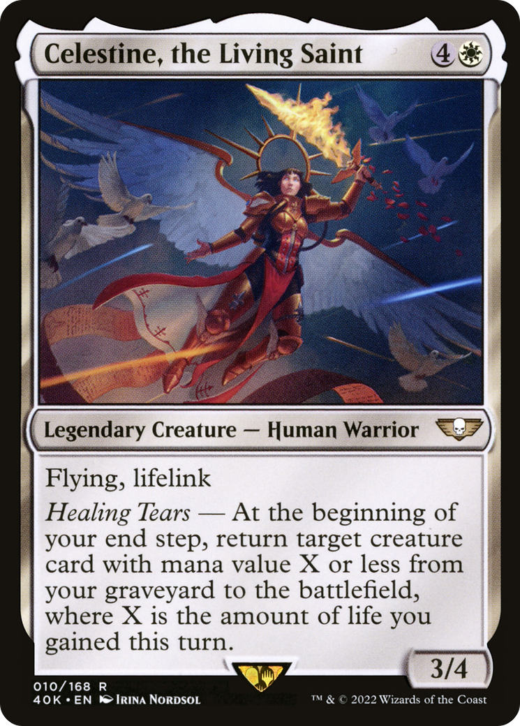 Celestine, the Living Saint (40K-010) [Warhammer 40,000 Commander] MTG Single Wizards of the Coast