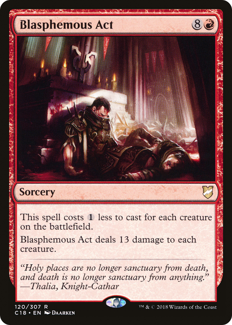 Blasphemous Act (C18-120) [Commander 2018] MTG Single Wizards of the Coast