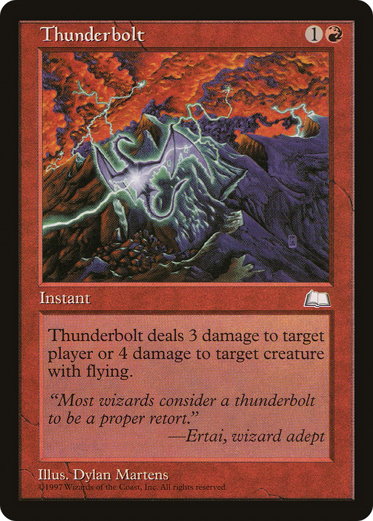 Thunderbolt (WTH-) [Weatherlight] MTG Single Wizards of the Coast