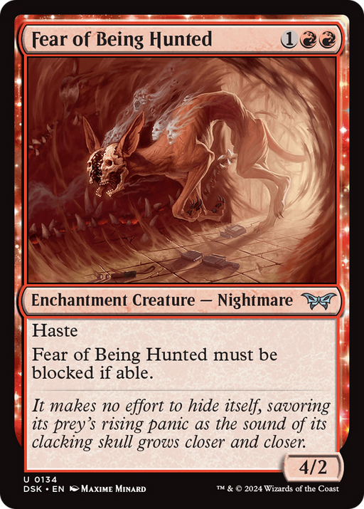 Fear of Being Hunted (DSK-134) [Duskmourn: House of Horror] MTG Single Wizards of the Coast