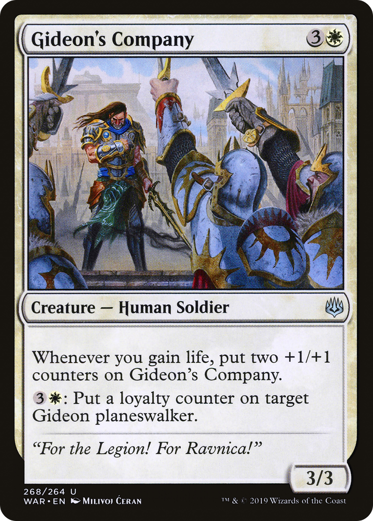Gideon's Company [War of the Spark] MTG Single Magic: The Gathering