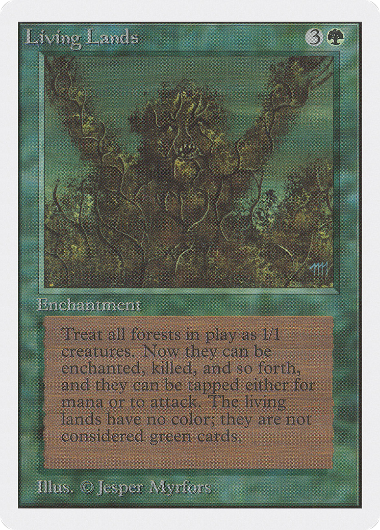 Living Lands (2ED-210) [Oldschool] Unlimited Edition MTG Single Wizards of the Coast