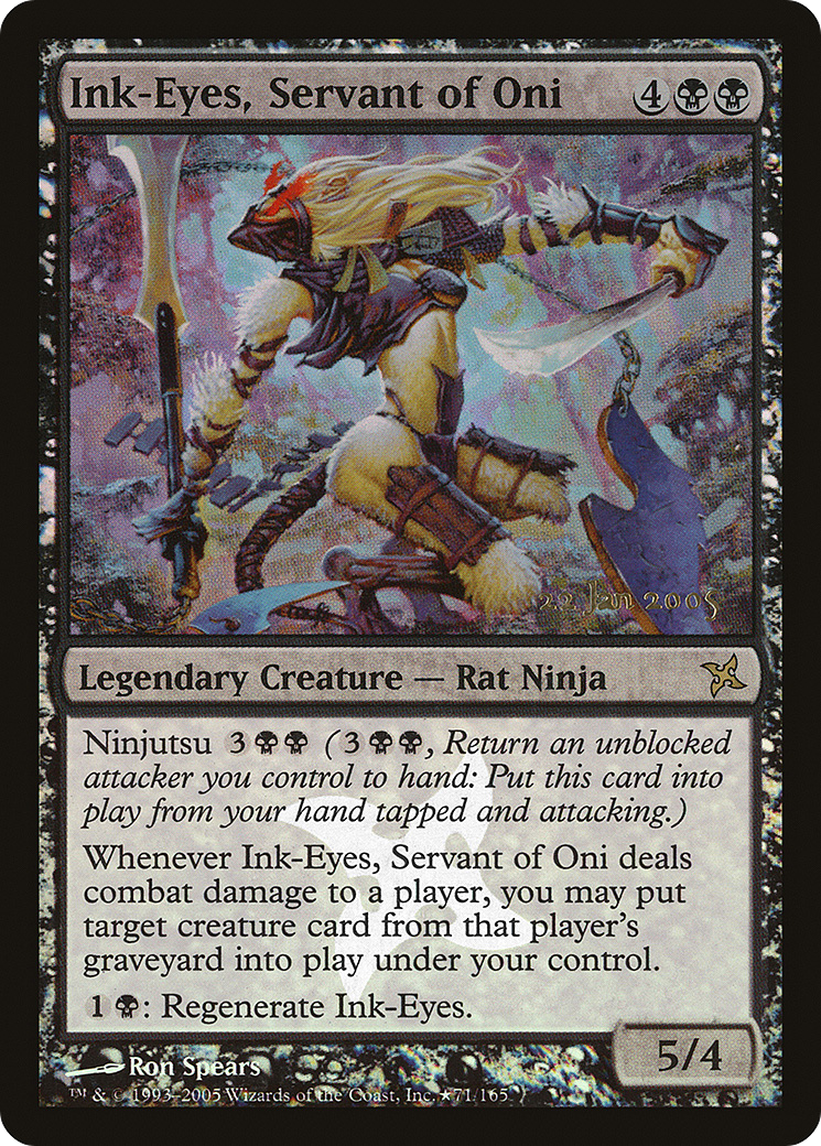 Ink-Eyes, Servant of Oni (PRE-071) [Betrayers of Kamigawa Promos] Foil MTG Single Wizards of the Coast