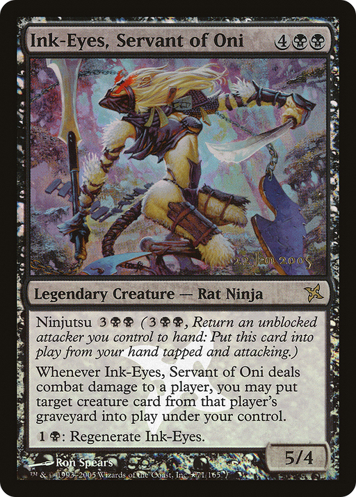 Ink-Eyes, Servant of Oni (PRE-071) [Betrayers of Kamigawa Promos] Foil MTG Single Wizards of the Coast