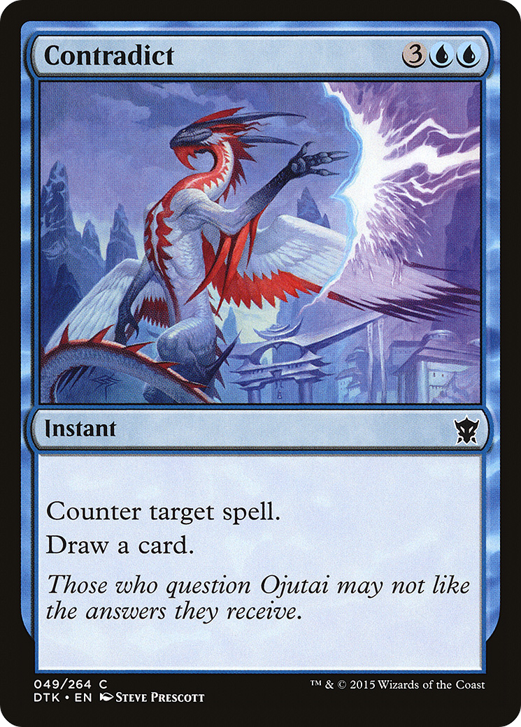Contradict (DTK-049) [Dragons of Tarkir] Foil MTG Single Wizards of the Coast
