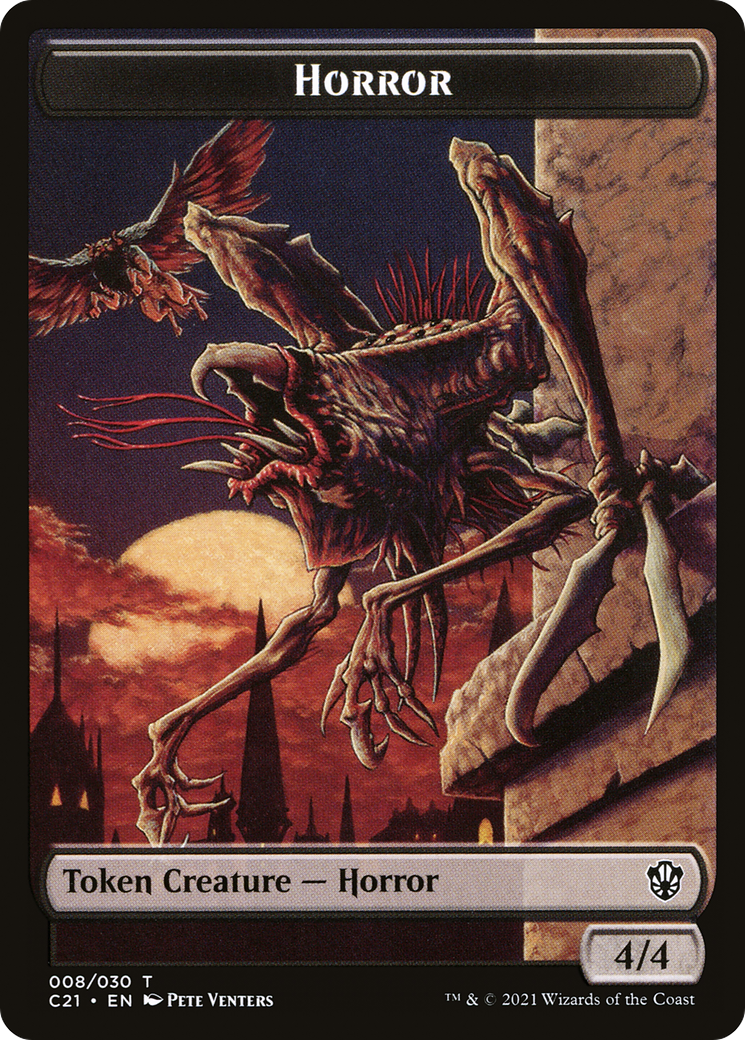 Horror (TC21-008) [Tokens] Commander 2021 Tokens MTG Single Wizards of the Coast