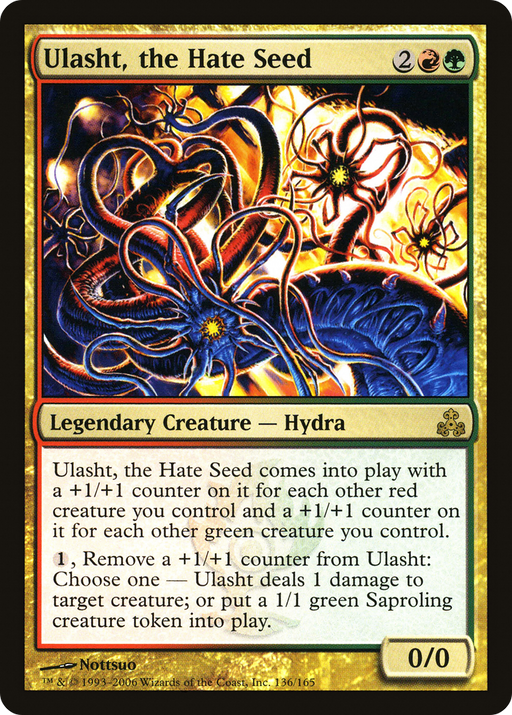 Ulasht, the Hate Seed (GPT-136) [Guildpact] MTG Single Wizards of the Coast