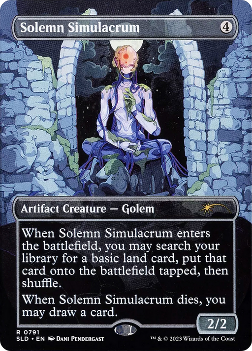 Solemn Simulacrum (SLD-791) [Secret Lair] Drop (Borderless) MTG Single Wizards of the Coast