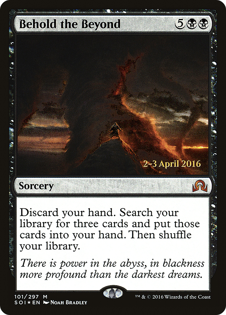Behold the Beyond (PRE-101) [Shadows over Innistrad Promos] Foil MTG Single Wizards of the Coast