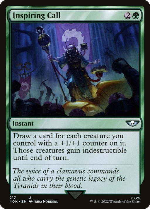 Inspiring Call (40K-217) [Warhammer 40,000 Commander] MTG Single Wizards of the Coast
