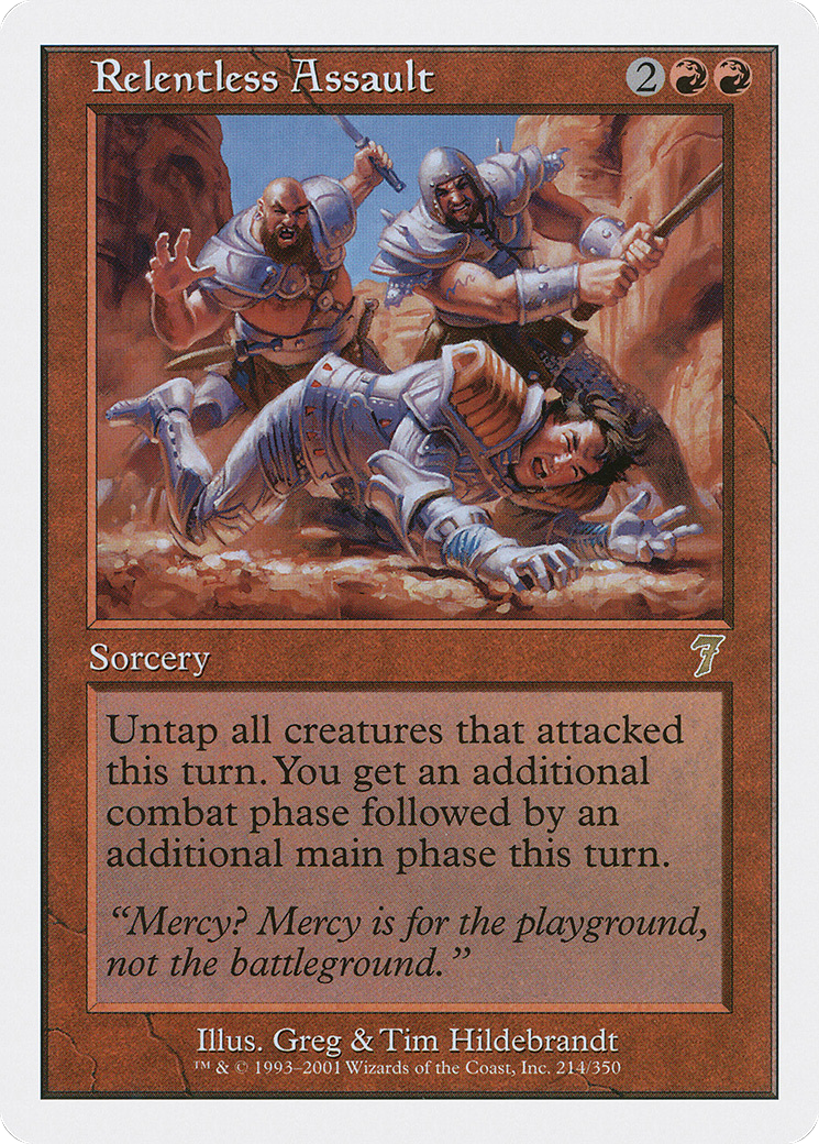 Relentless Assault (7ED-214) [7th Edition] MTG Single Wizards of the Coast