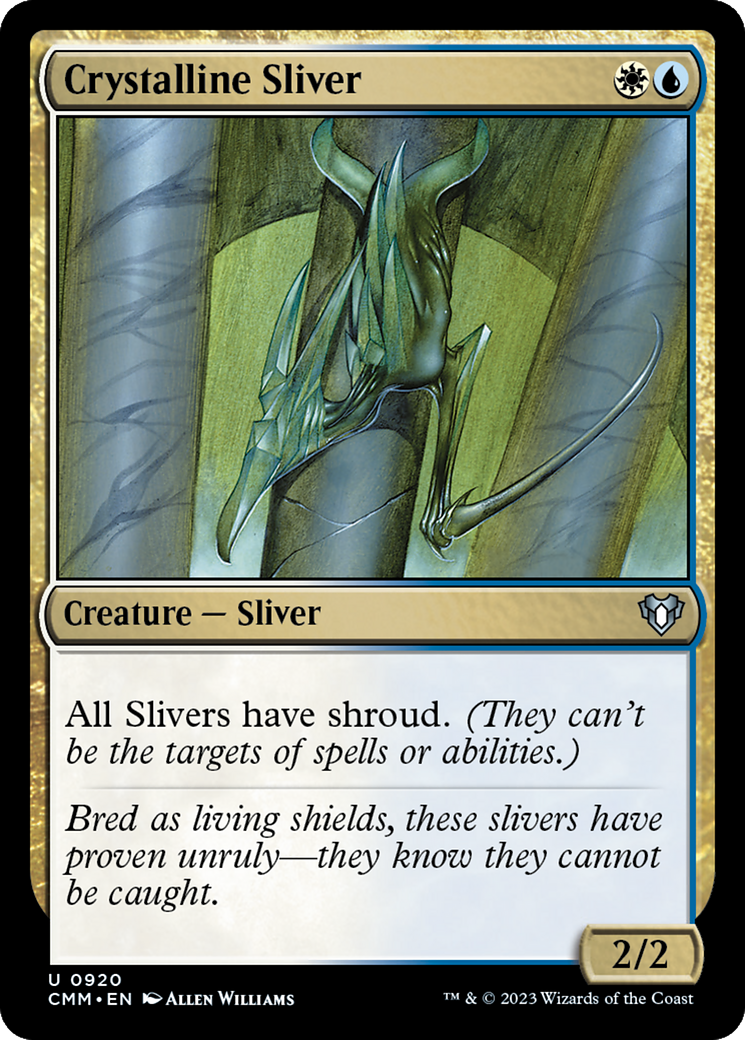 Crystalline Sliver (CMM-920) [Commander Masters] MTG Single Wizards of the Coast