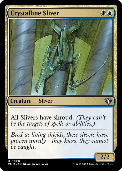 Crystalline Sliver (CMM-920) [Commander Masters] MTG Single Wizards of the Coast
