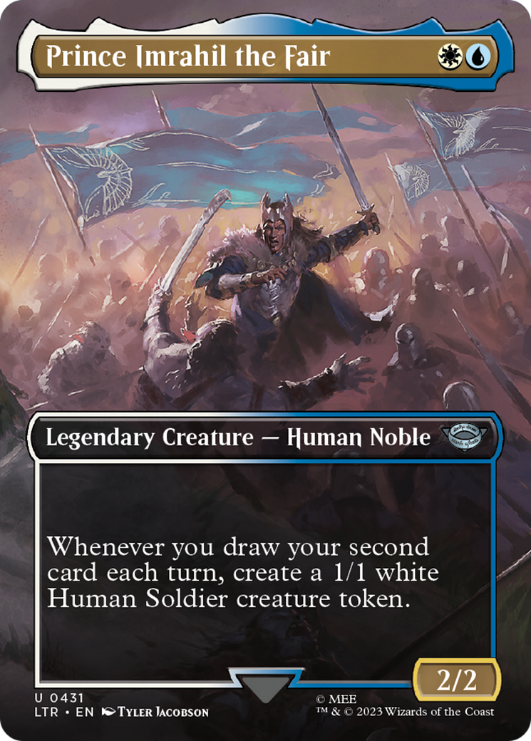 Prince Imrahil the Fair (LTR-431) [The Lord of the Rings: Tales of Middle-earth] (Borderless) Foil MTG Single Wizards of the Coast