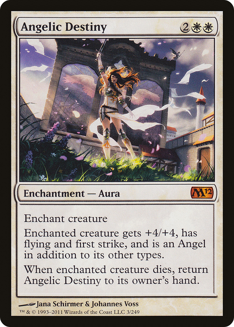 Angelic Destiny (M12-003) [Magic 2012] Foil MTG Single Wizards of the Coast