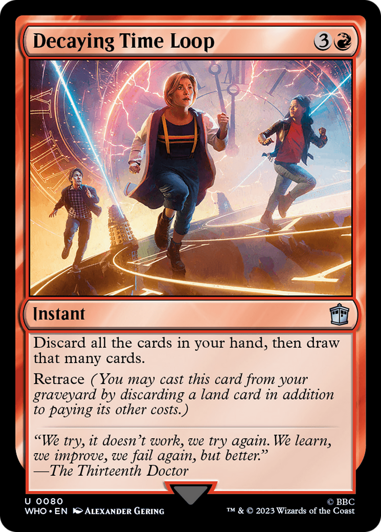 Decaying Time Loop (WHO-080) [Doctor Who] Foil MTG Single Wizards of the Coast