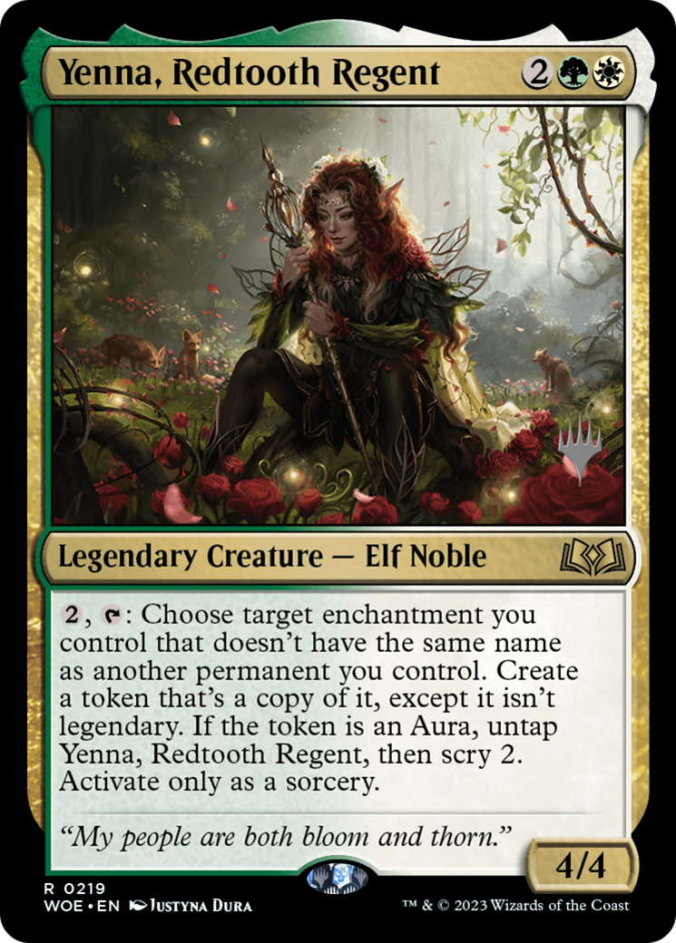 Yenna, Redtooth Regent (PPWOE-219) [Wilds of Eldraine Promos] MTG Single Wizards of the Coast