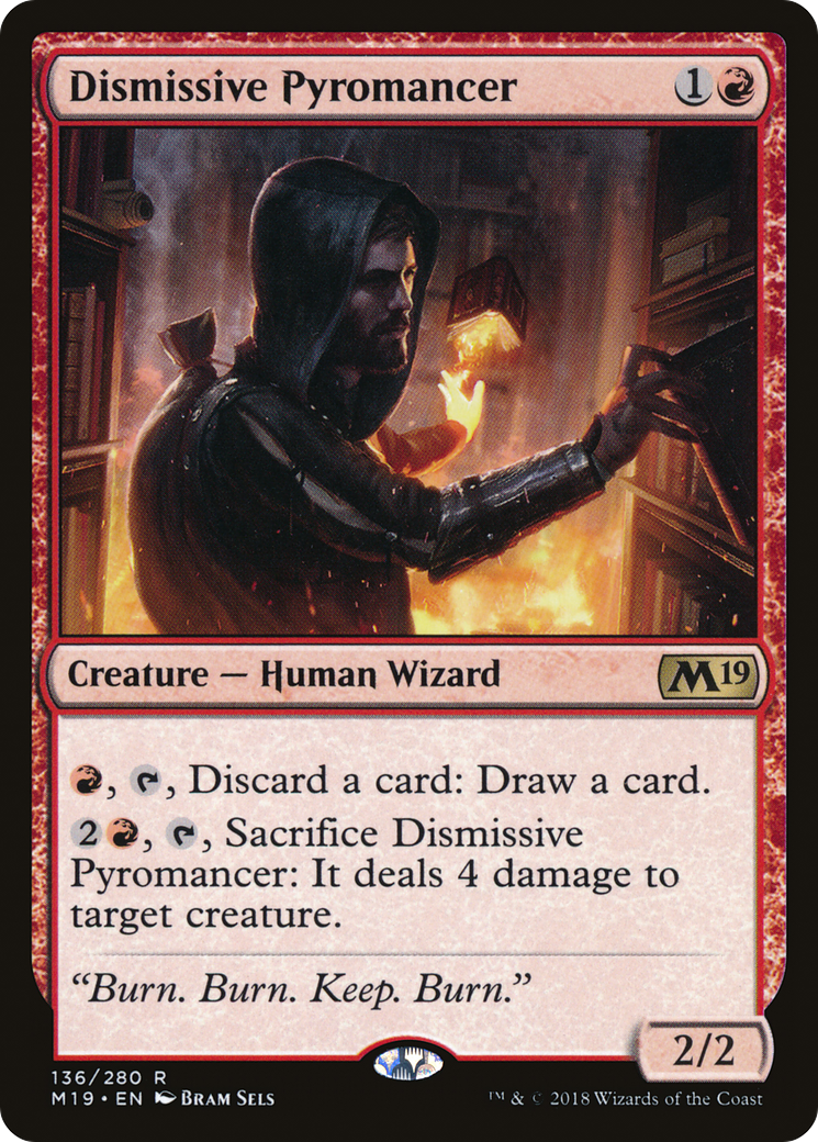 Dismissive Pyromancer (M19-136) [Core Set 2019] MTG Single Wizards of the Coast