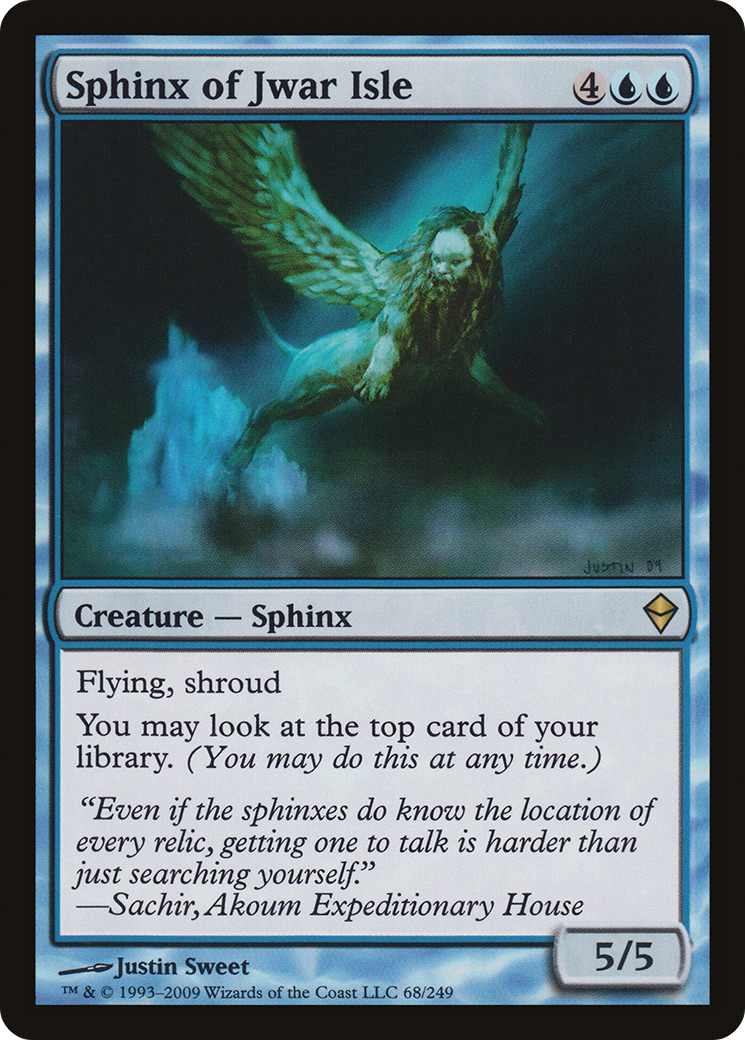 Sphinx of Jwar Isle (ZEN-068) [Zendikar] MTG Single Wizards of the Coast