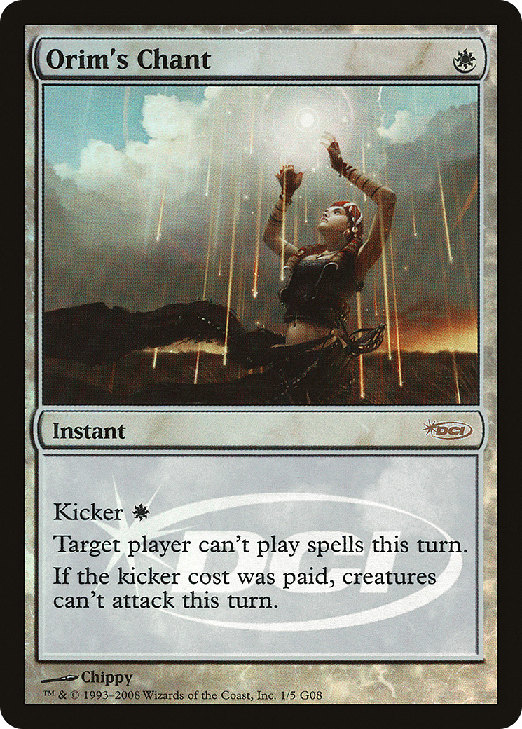 Orim's Chant (JDG-001) [Misc] Judge Gift Cards 2008 Foil MTG Single Wizards of the Coast