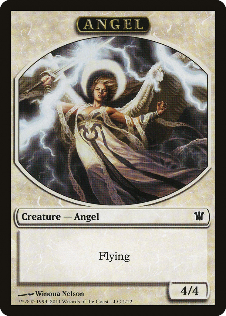 Angel Token (ISD-001) [Tokens] Innistrad Tokens MTG Single Wizards of the Coast