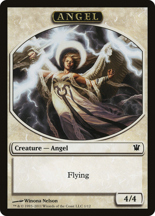 Angel Token (ISD-001) [Tokens] Innistrad Tokens MTG Single Wizards of the Coast