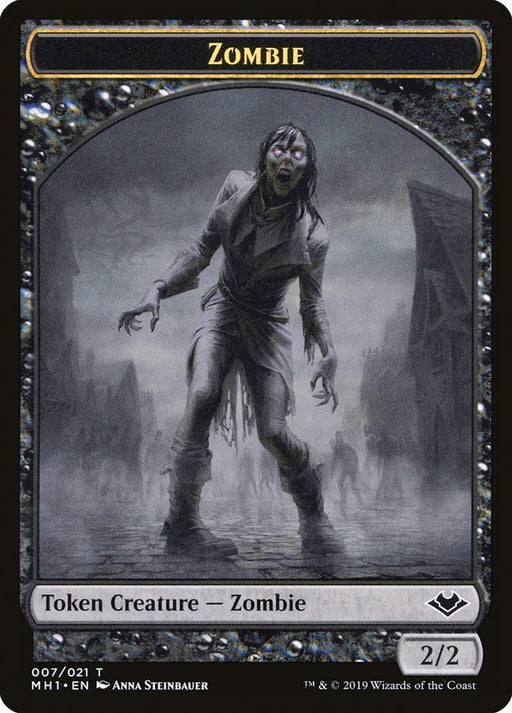 Zombie (007) // Myr (019) Double-Sided Token [Tokens] Modern Horizons Tokens MTG Single Magic: The Gathering