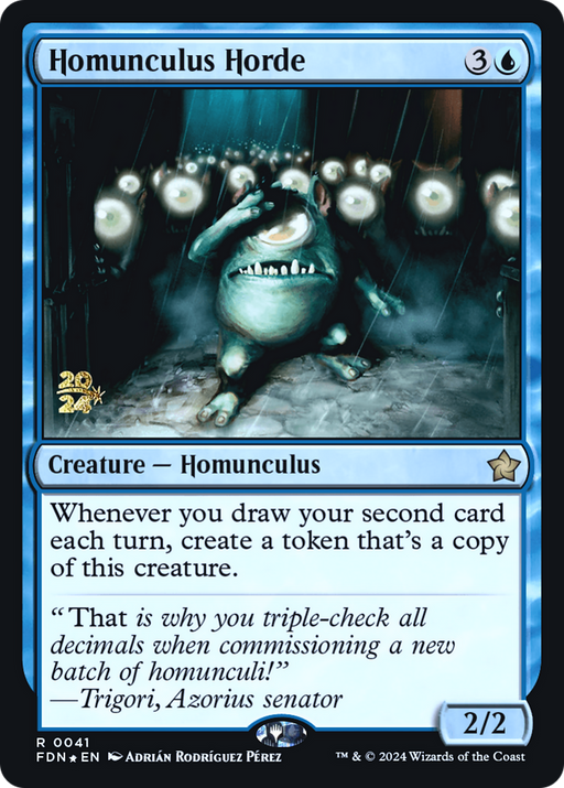 Homunculus Horde (PRE-041) [Foundations Promos] Foil MTG Single Wizards of the Coast
