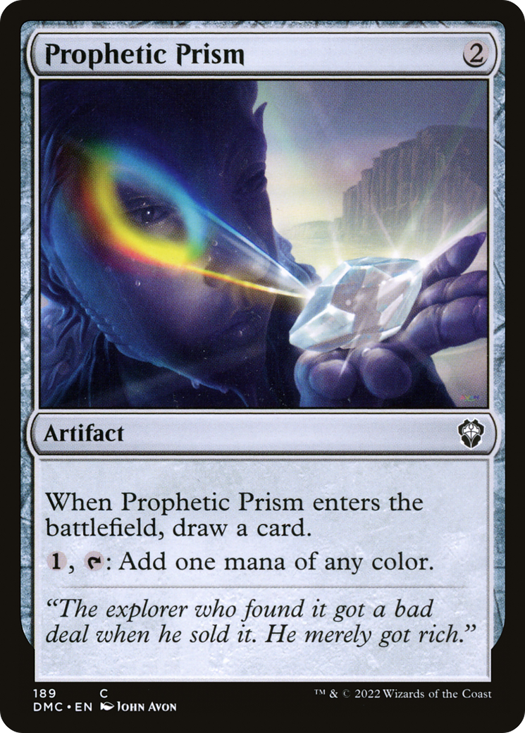 Prophetic Prism (DMC-189) [Dominaria United Commander] MTG Single Wizards of the Coast