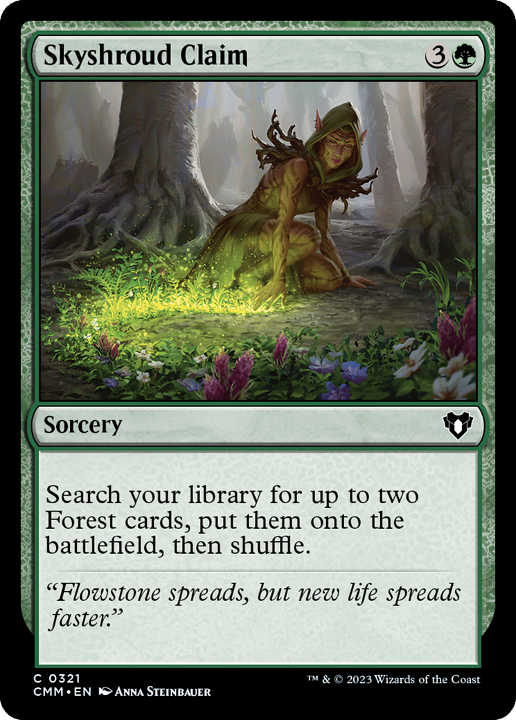 Skyshroud Claim (CMM-321) [Commander Masters] Foil MTG Single Wizards of the Coast